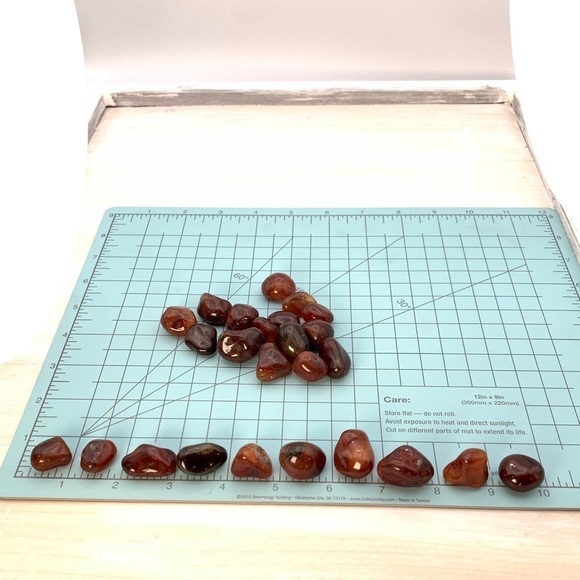 Carnelian Tumbled Polished Crystal - 2 per order - Picture 4 of 4